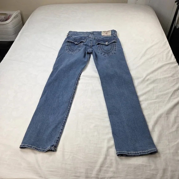 True Religion Men’s Geno Relaxed Slim Jeans Size 32 - Picture 10 of 12
